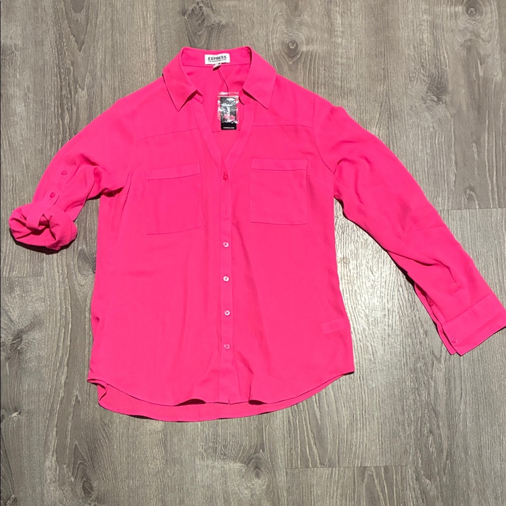 Express Hot Pink Blouse